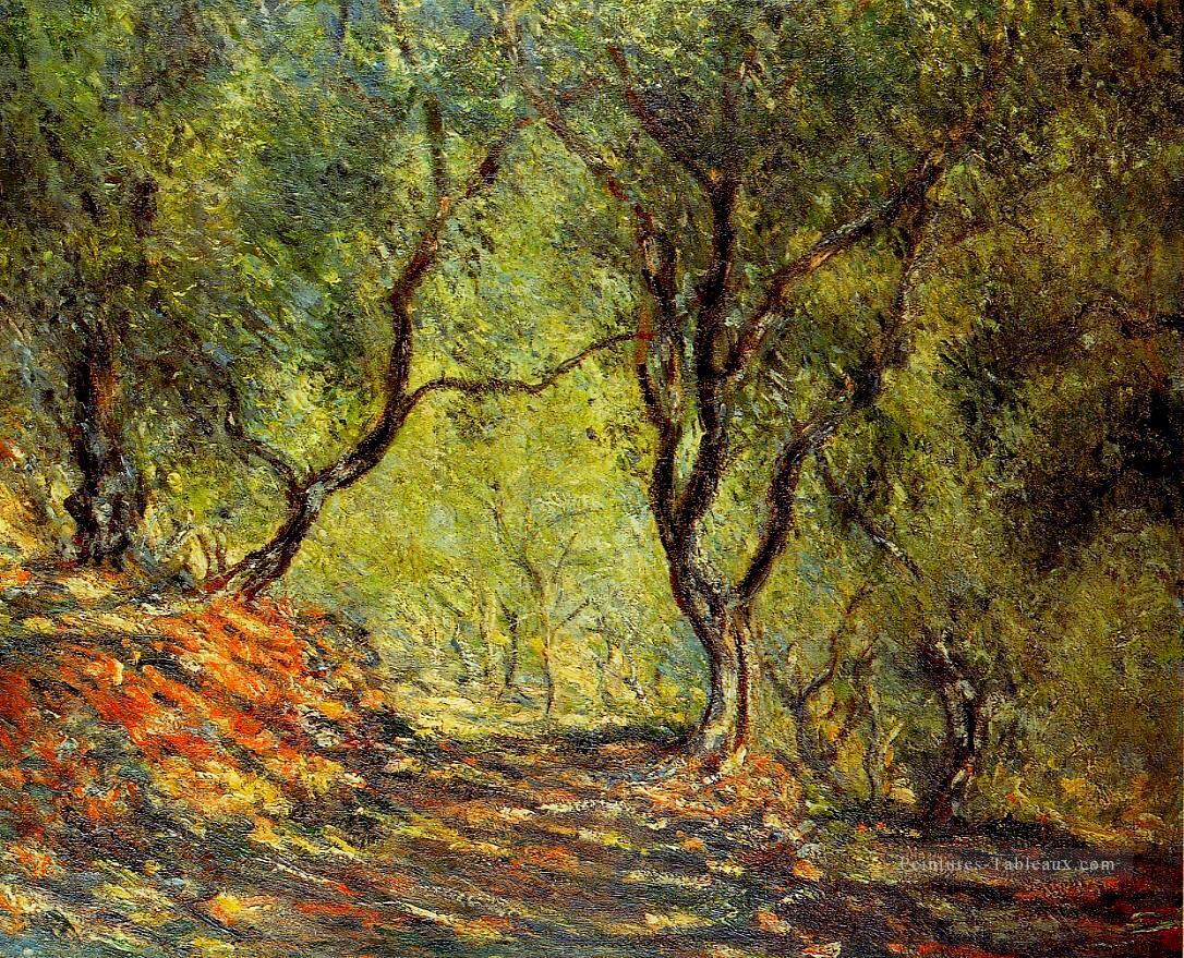 Le bois d’olivier dans le jardin Moreno Claude Monet Forêt Peintures à l'huile